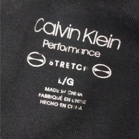 CALVIN KLEIN! SUPER LUXE BLACK & WHITE LOGO LEG, ULTRA STRETCH LEGGINGS! SZ L - Picture 8 of 10